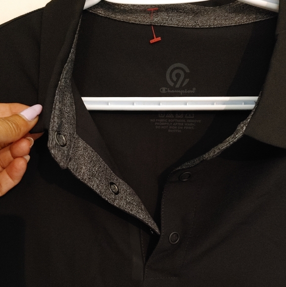 Champion Black Polo Shirt Sz.XL NWT - Picture 2 of 7